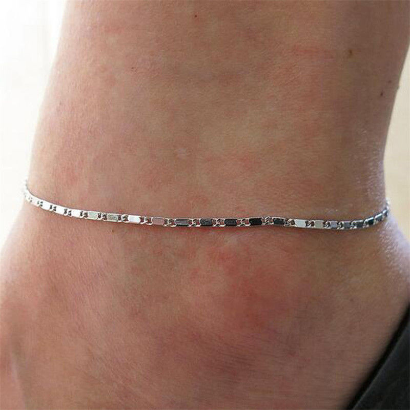 Anklet Simple
 Fashion Women Simple Gold Silver Chain Anklet Ankle