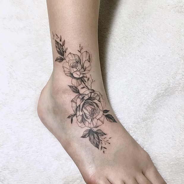 Anklet Tattoo
 43 Pretty Ankle Tattoos Every Woman Would Want