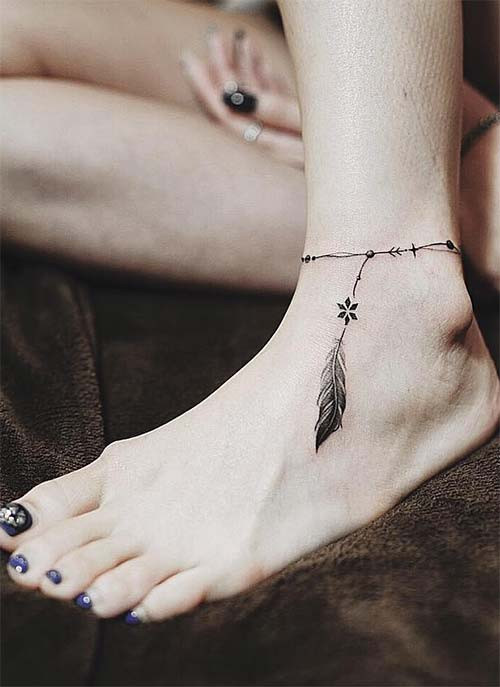 Anklet Tattoo
 51 Cute Ankle Tattoos for Women Ankle Tattoo Ideas