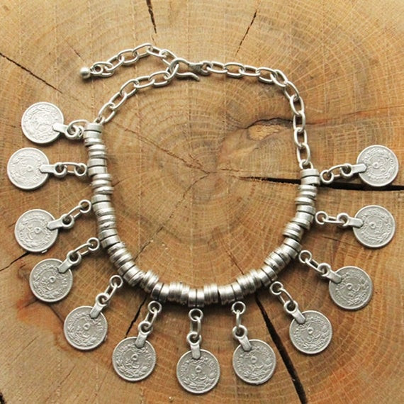 Anklet Traditional
 Ethnic ANKLET Traditional silver plated anklet by BugraKaan