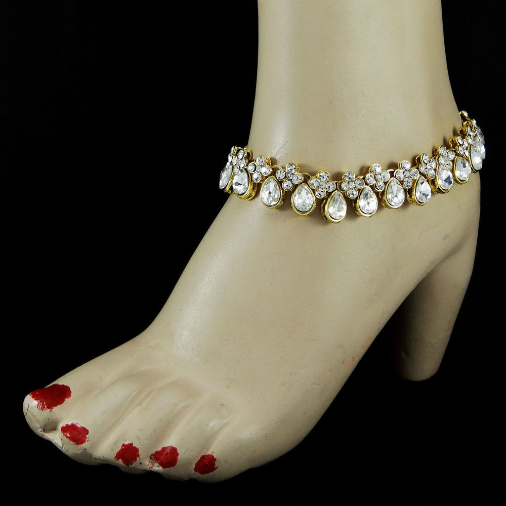 Anklet Traditional
 Ethnic Women Chain Ankle Bracelet Traditional Barefoot
