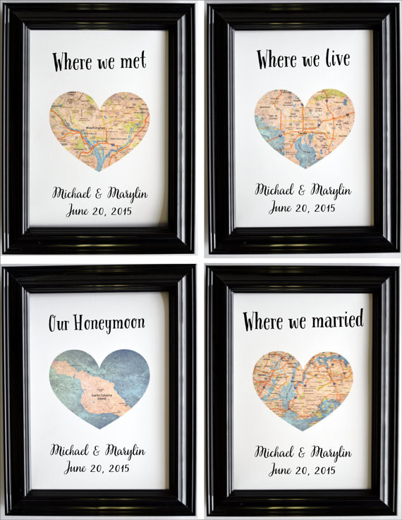Anniversary Gift Ideas For Couple
 Custom Wedding Anniversary Gift For Couples Personalized