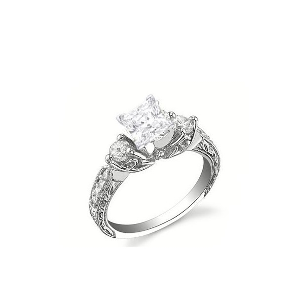 Antique Princess Cut Engagement Rings
 Perfect Antique Affordable Engagement Ring 0 50 Carat