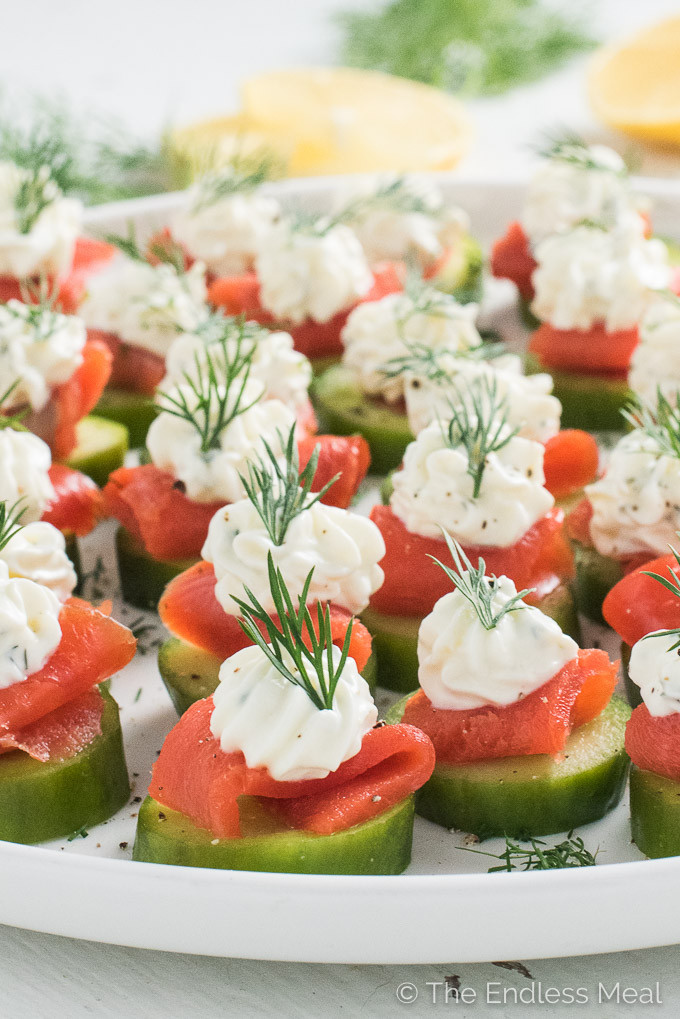 Appetizers With Cream Cheese
 Smoked Salmon Appetizer Bites w Lemon Dill Cream Cheese