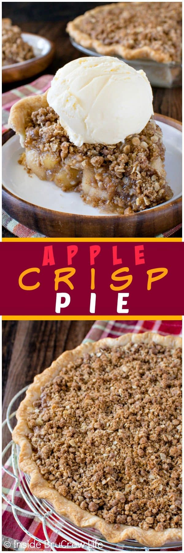 Apple Crisp Pie
 Apple Crisp Pie Inside BruCrew Life
