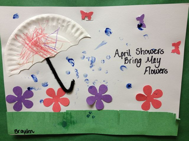 April Toddler Crafts
 April showers Puppets and Preschool crafts on Pinterest