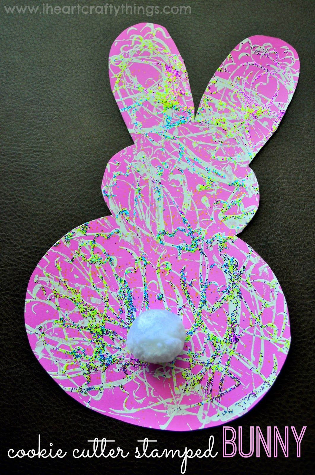April Toddler Crafts
 Stamped Bunny Craft