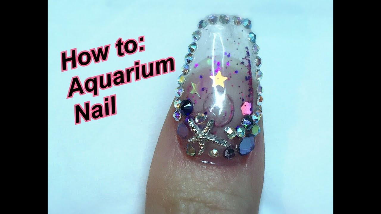 Aquarium Nail Designs
 How to Aquarium Nail with Acrylic