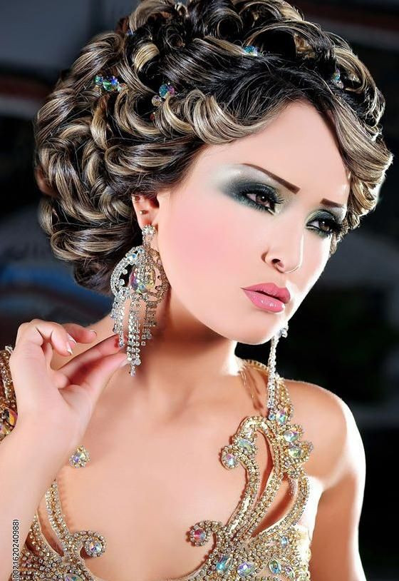 Arabic Wedding Hairstyles
 208 best images about Arabian Hair & Makeup on Pinterest