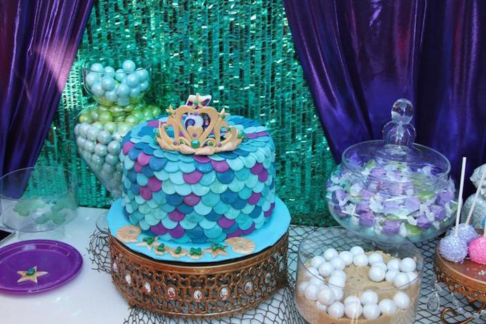 Ariel Little Mermaid Party Ideas
 Kara s Party Ideas Little Mermaid themed birthday party