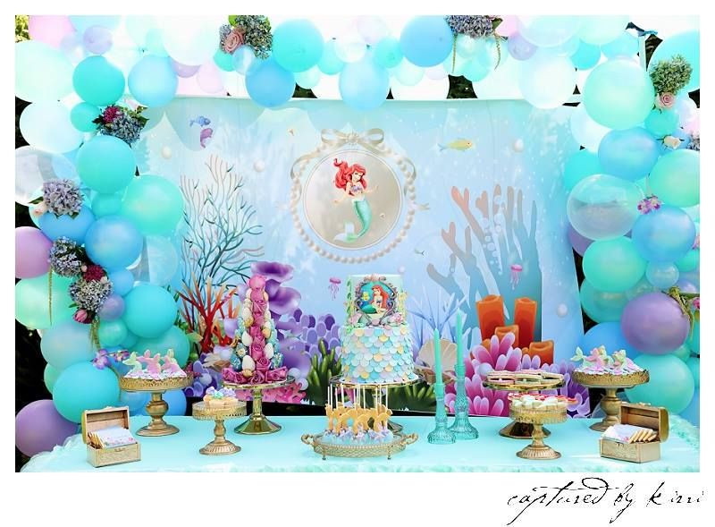 Ariel Little Mermaid Party Ideas
 Little Mermaid Party details to LOVE… ♥ Spectacular two