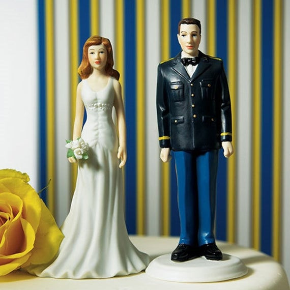 Army Wedding Cake Toppers
 Military Groom Wedding Cake Topper U S by LoveandLuxeHandmade