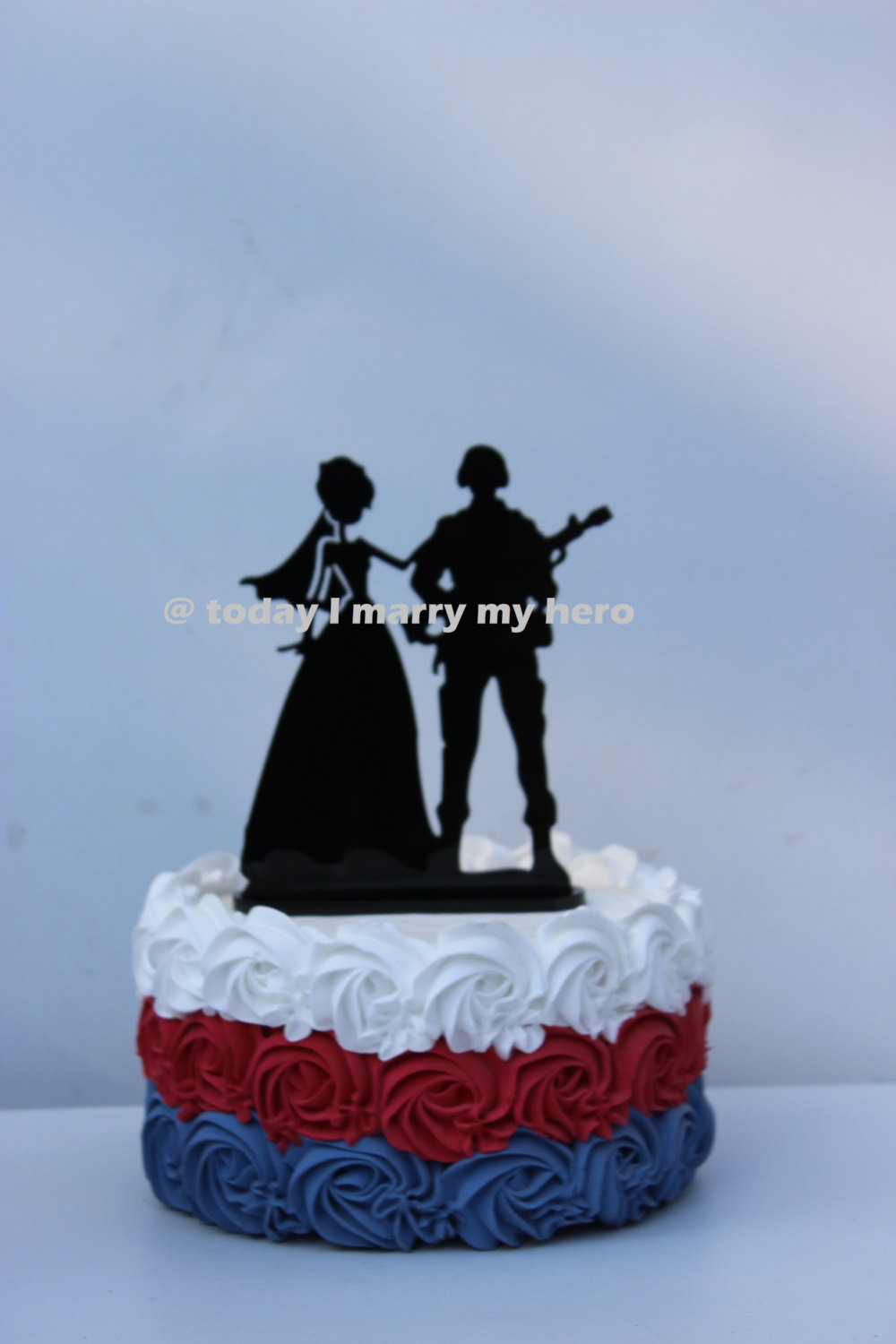 Army Wedding Cake Toppers
 Military Army Sol r Wedding Cake topper Groom gun