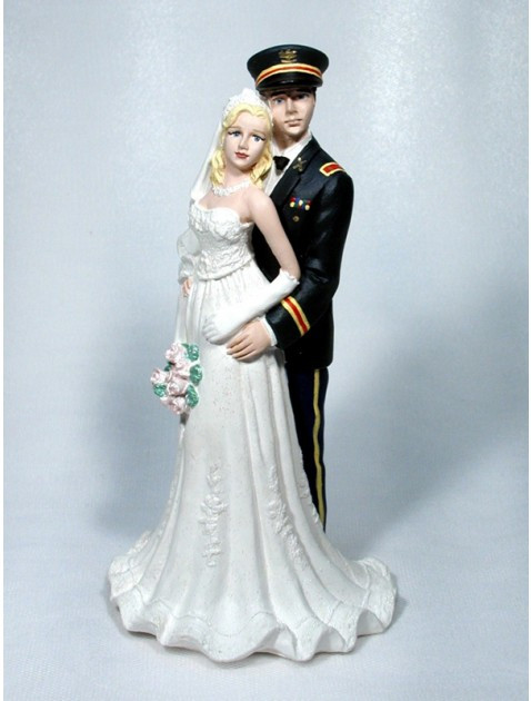 Army Wedding Cake Toppers
 Army Bride Groom Personalized Wedding Cake Toppers