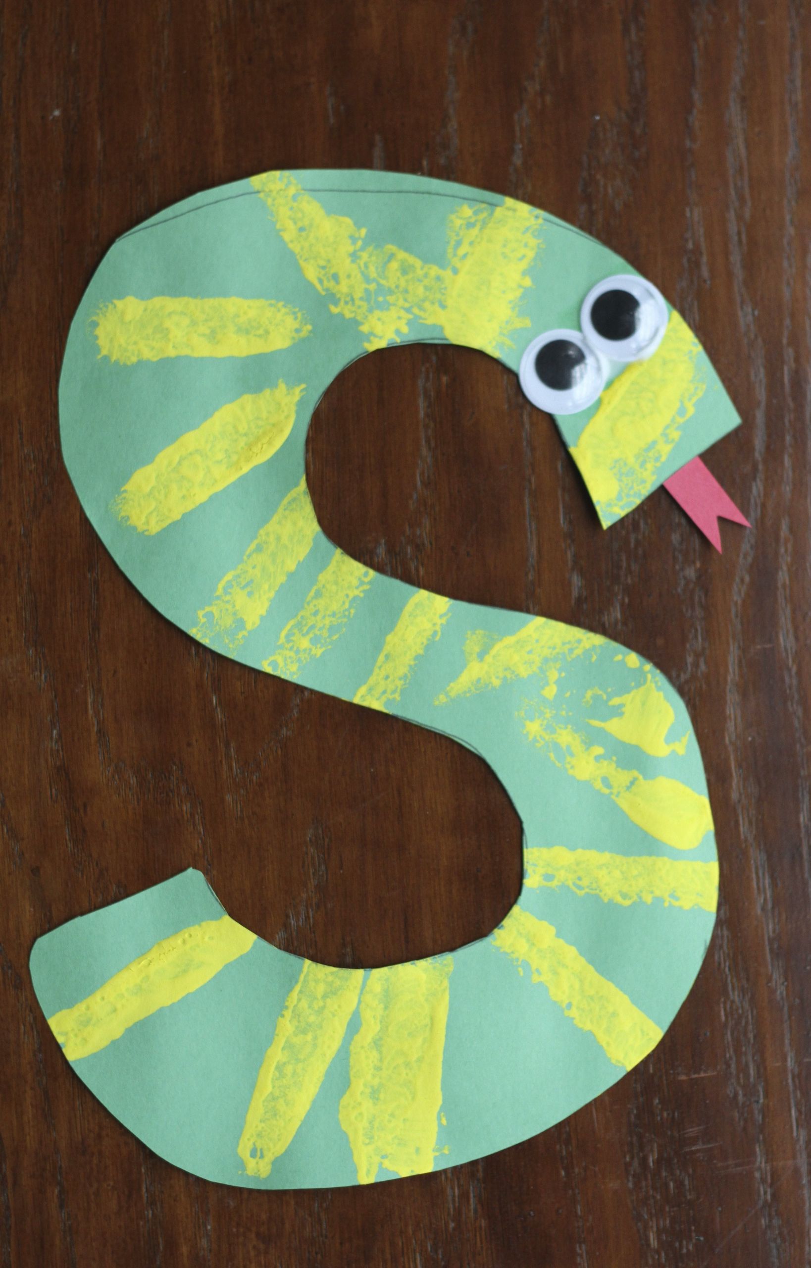 Art And Craft For Preschool
 S is for Snake Alphabet Craft I Can Teach My Child