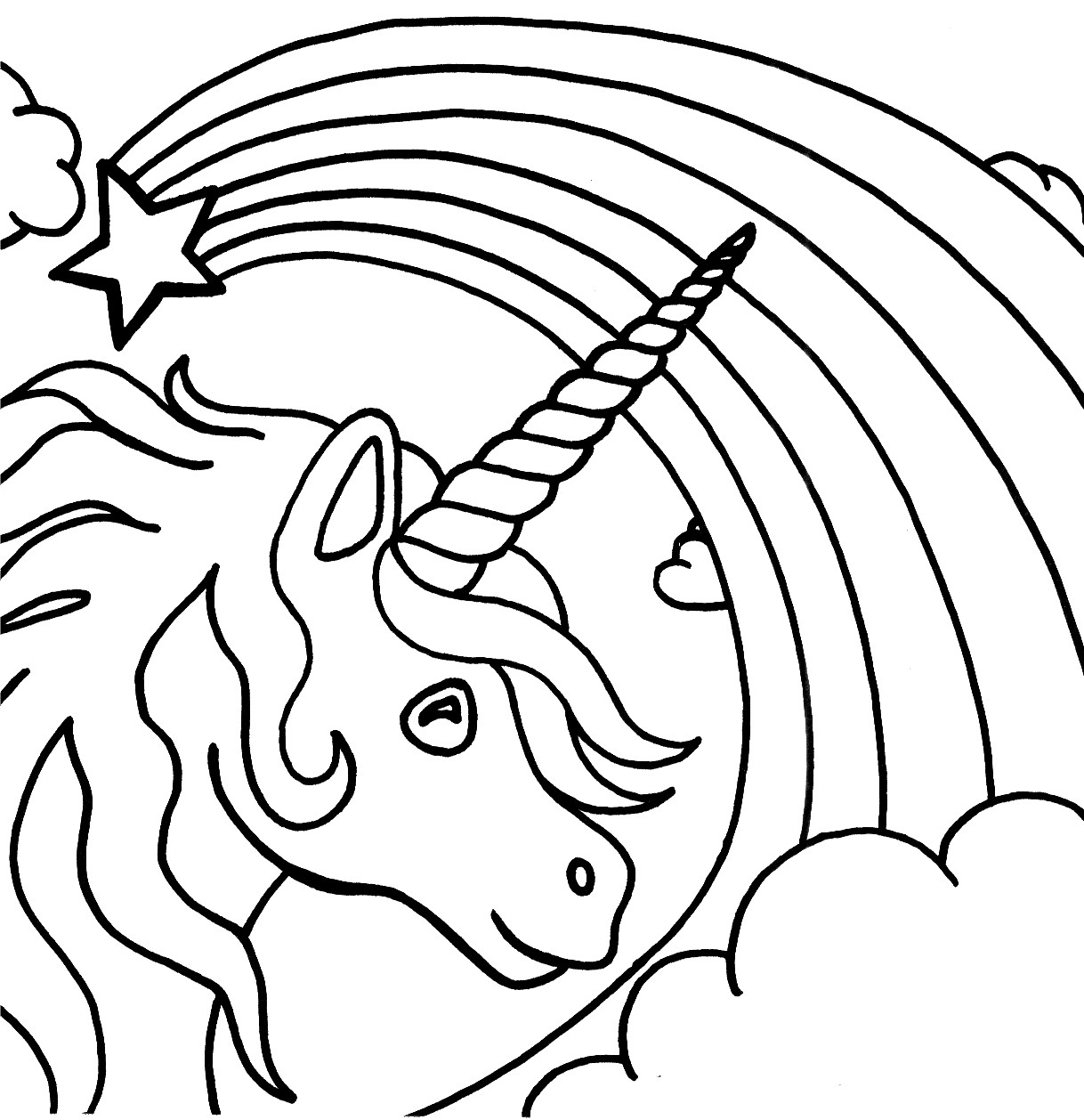 Art Coloring Pages For Kids
 Unicorn To Color And Print The Art Jinni