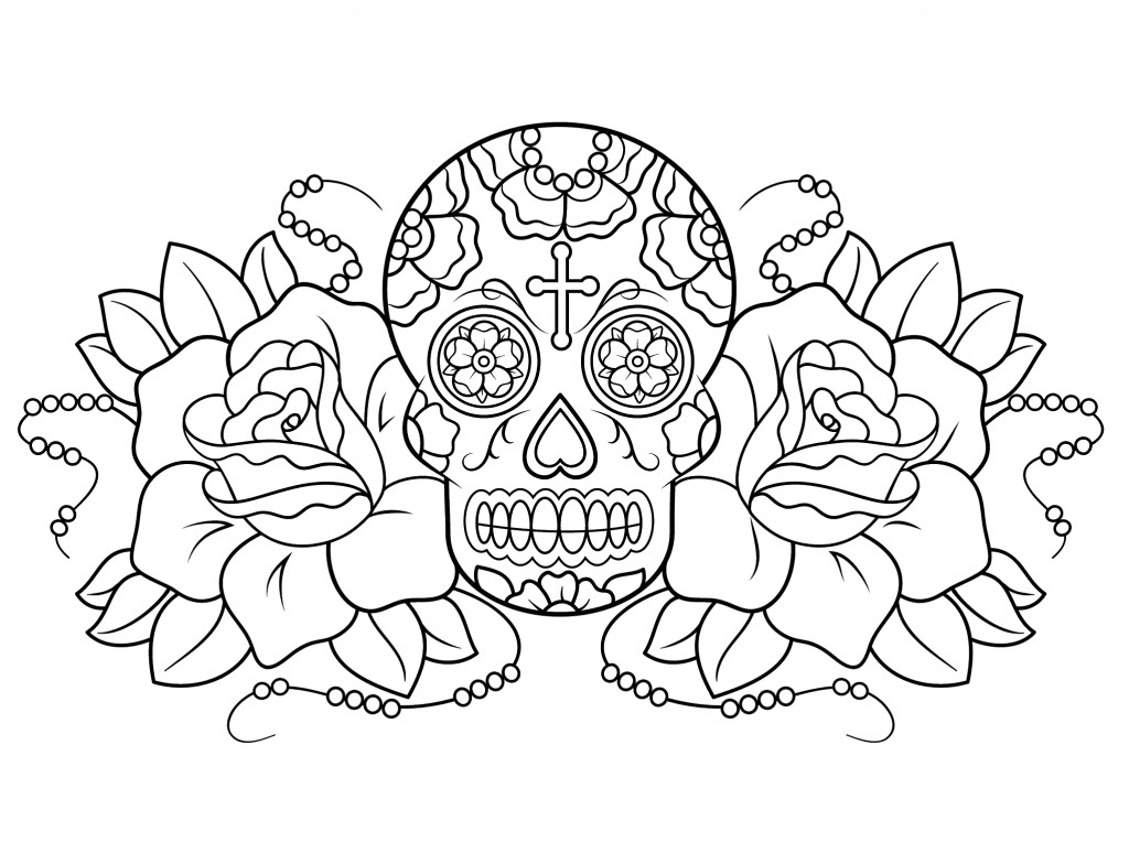 Art Coloring Pages For Kids
 Free Printable Day of the Dead Coloring Pages Best