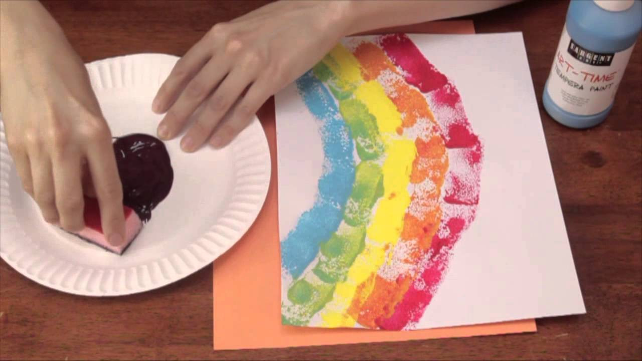 Art Ideas For Preschoolers
 Sponge Printing for Kindergarten Art Activities Crafts