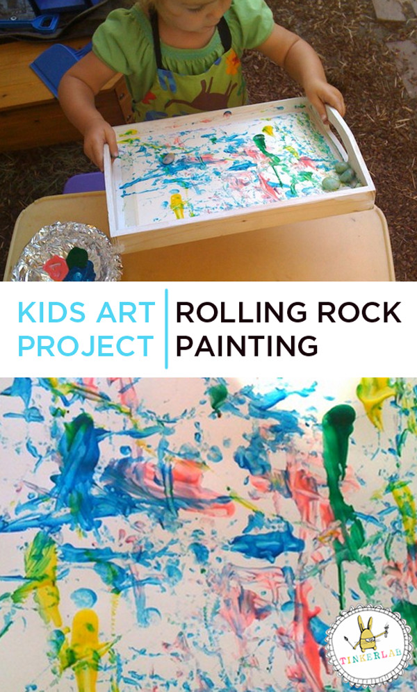 Art Project Ideas For Toddlers
 Kids Art Projects Rolling Rock Painting