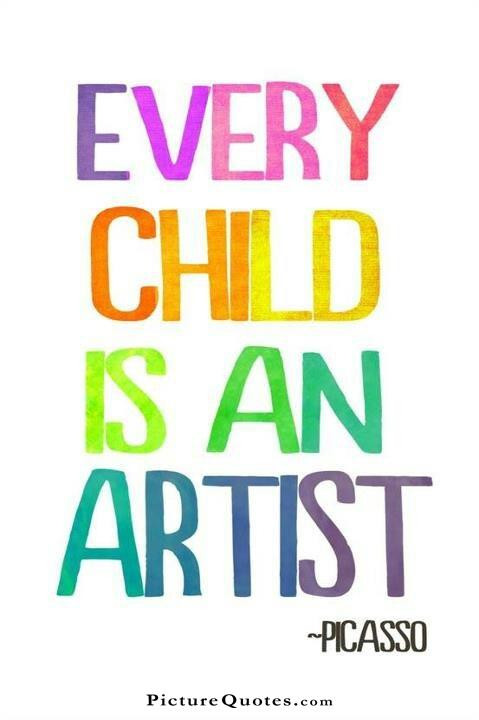 Art Quotes For Kids
 Every child is an artist The problem is how to remain an