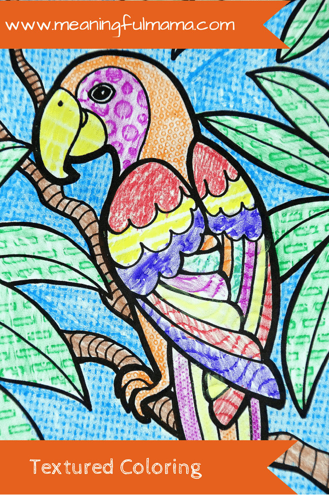 Art Things For Kids
 Textured Coloring