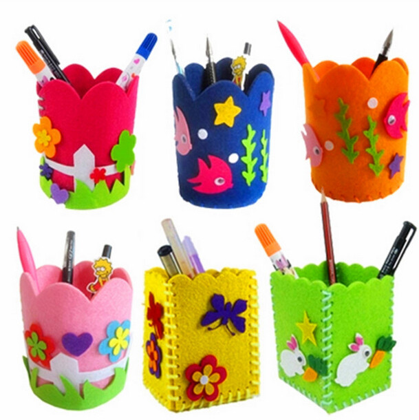 Arts And Crafts Toys For Kids
 Aliexpress Buy DIY Pencil Pot Pen Holder Kids
