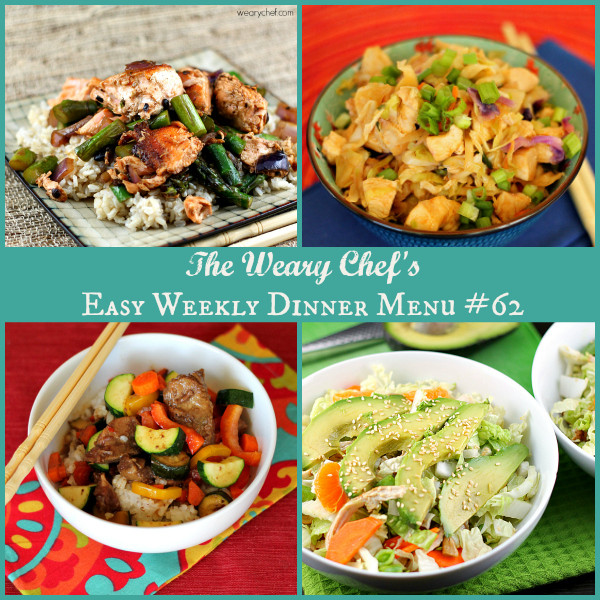 Asian Dinner Ideas
 Asian Dinner Recipes Easy Weekly Dinner Menu 62 The