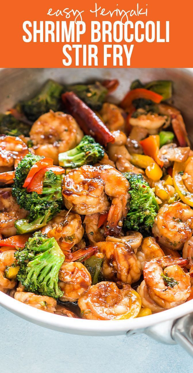 Asian Dinner Ideas
 Teriyaki Shrimp Broccoli Stir Fry Ready in 30 mins