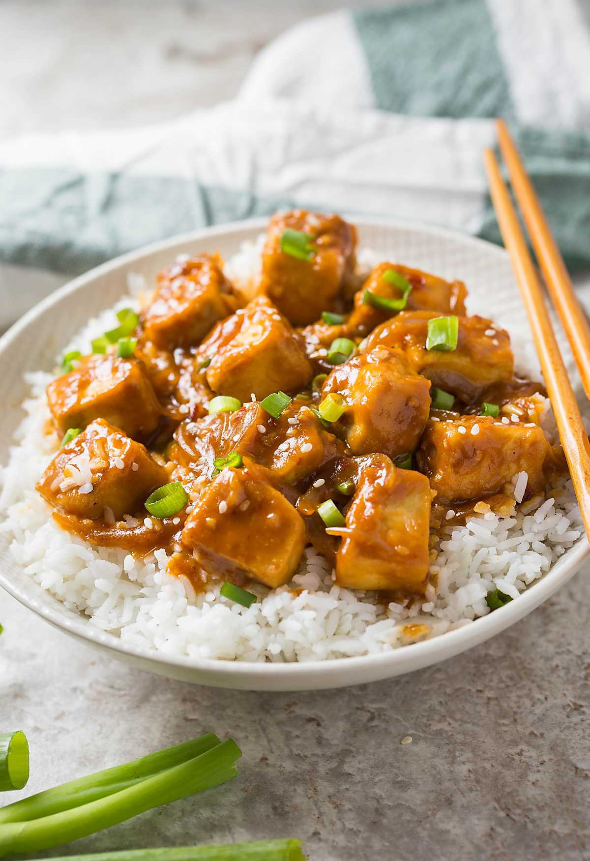 Asian Tofu Recipes
 30 min Healthy Asian chili garlic tofu stir fry e Pan