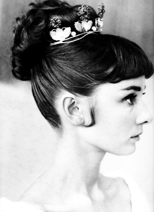 Audrey Hepburn Wedding Hairstyles
 Lovely profile and hairstyle