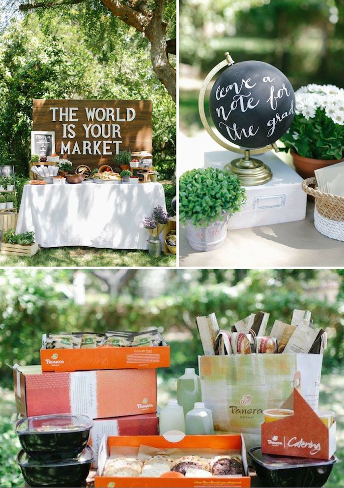 Awesome Graduation Party Ideas
 Kara s Party Ideas The World Is Your Market Graduation