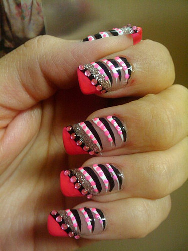 Awesome Nail Art
 Nail Art Quality Awesome Nail Arts [Animal Design] Zebra