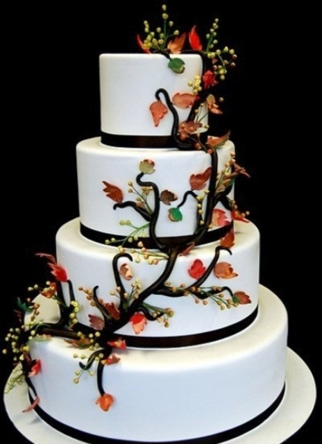 Awesome Wedding Cakes
 Picture a white wedding cake decorated with a sugar