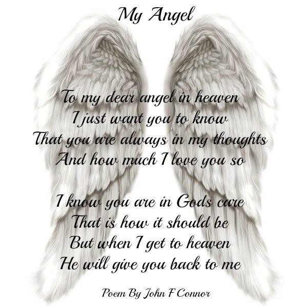 Baby Angel In Heaven Quotes
 Daveswordsofwisdom My Angel