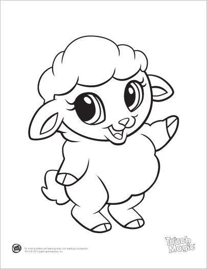 Baby Animal Coloring Pictures
 Learning Friends Sheep baby animal coloring printable from
