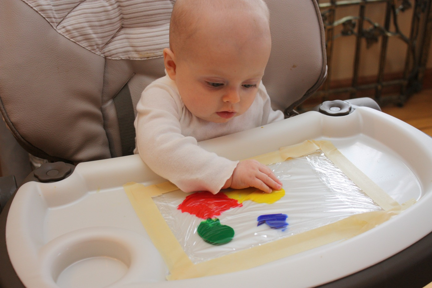 Baby Arts And Crafts
 A Tale of Two Babies Baby Finger Painting