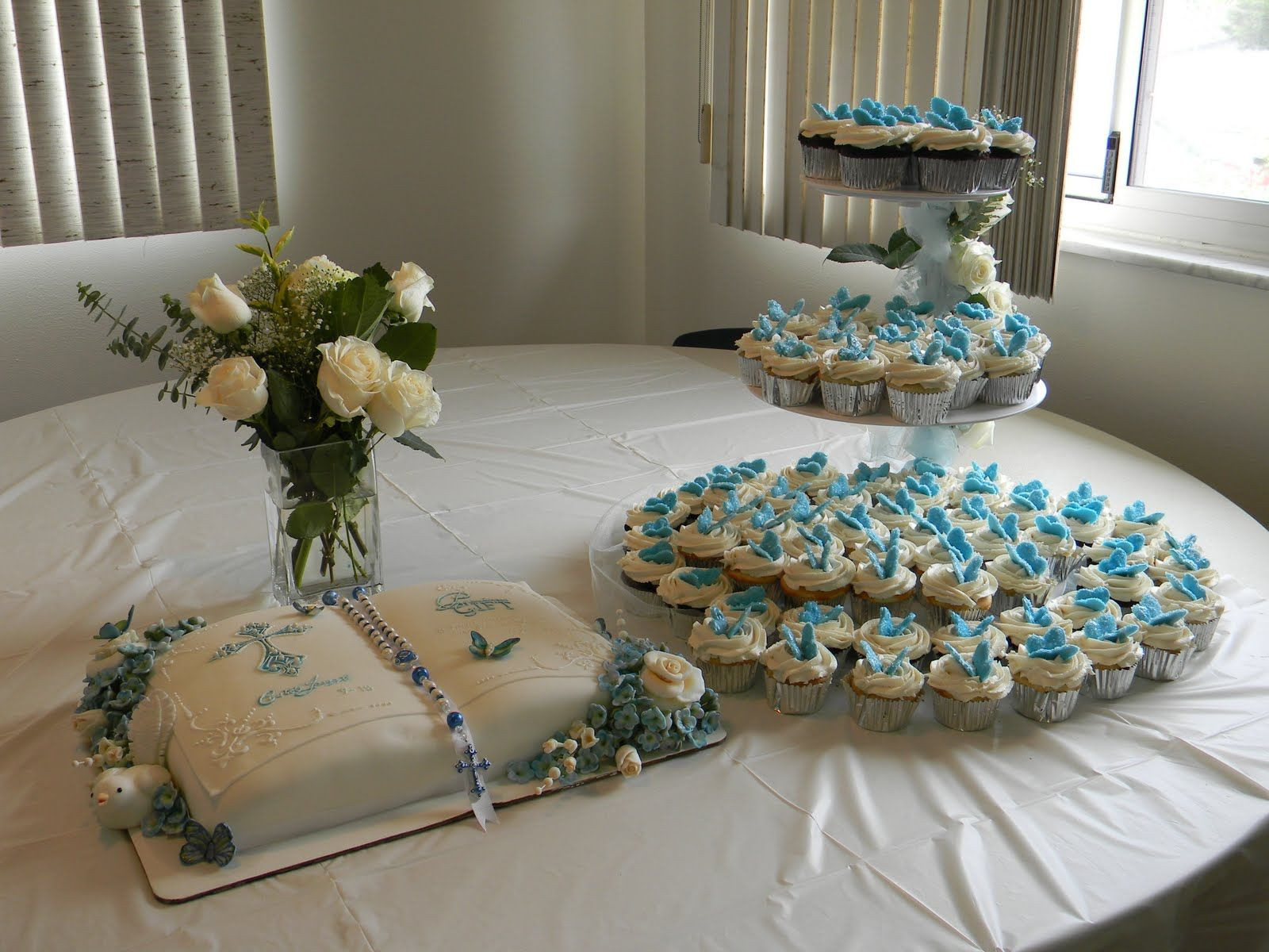 Baby Baptism Party
 christening table decoration ideas