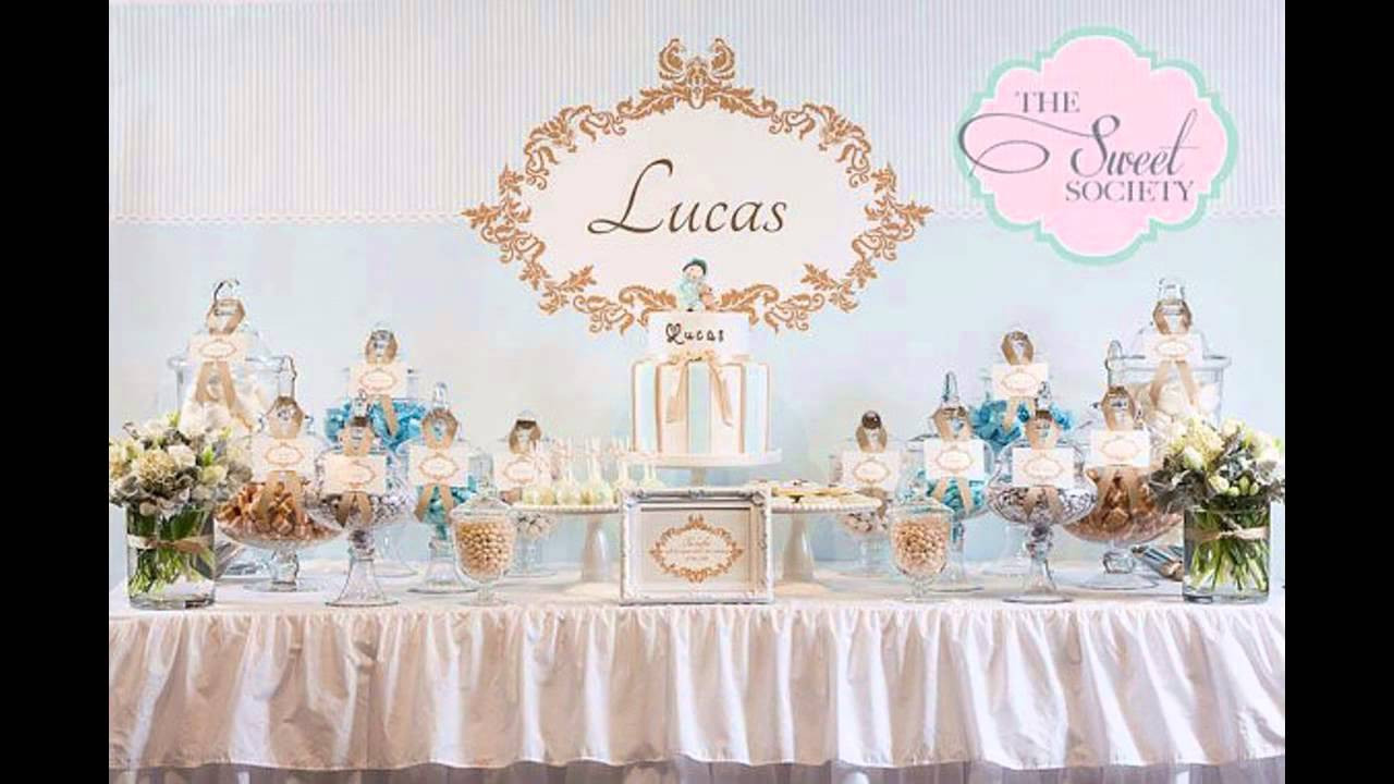 Baby Baptism Party
 Baptism party themes decorations at home ideas