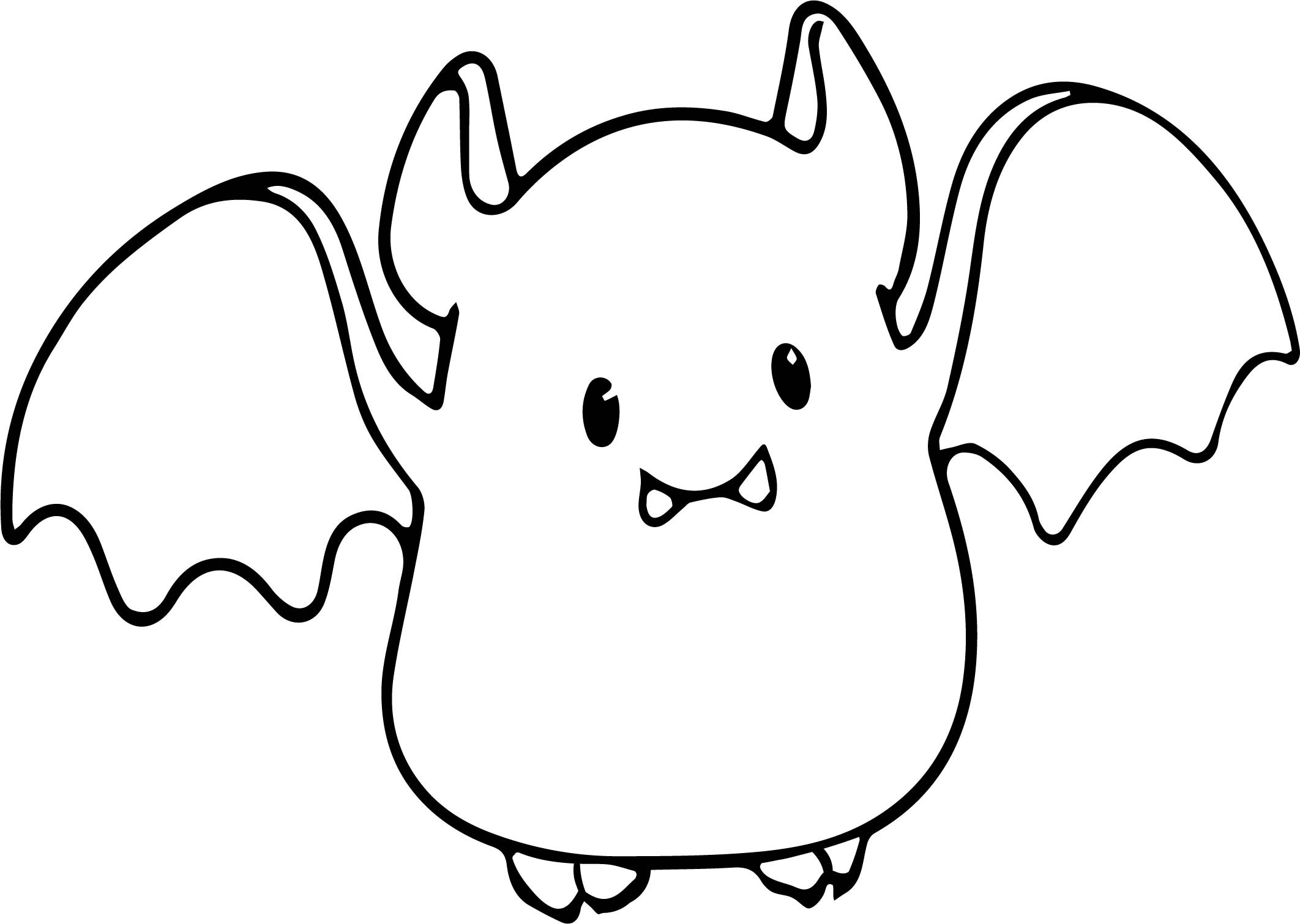 Baby Bat Coloring Pages
 Cute Bat Coloring Pages Sketch Coloring Page