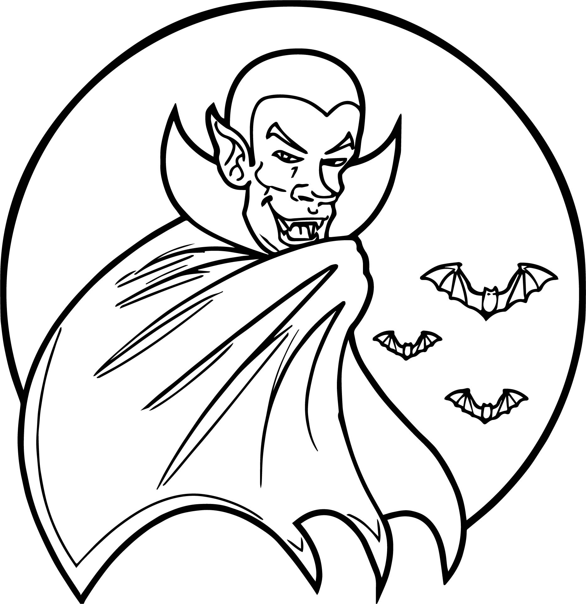 Baby Bat Coloring Pages
 Vampire Bat Coloring Page