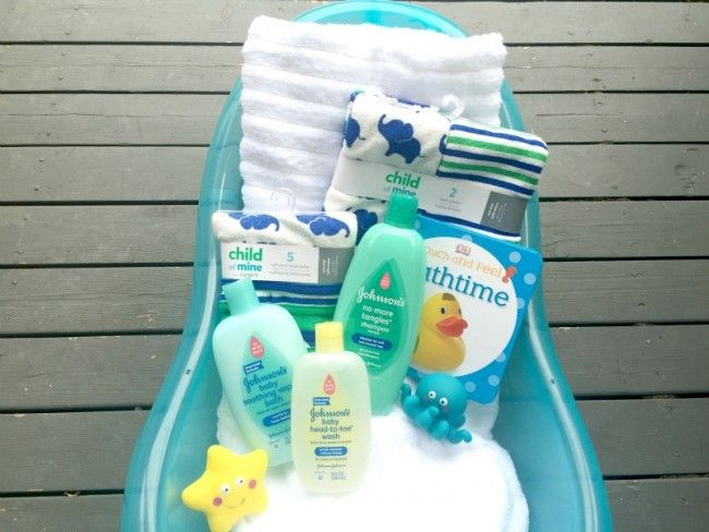 Baby Bath Gift Ideas
 How to make a baby bathtub into a baby bundle t