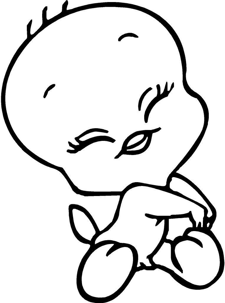 Baby Bird Coloring Pages
 Tweety Coloring Pages