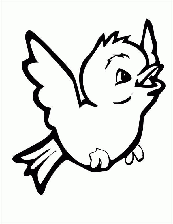 Baby Bird Coloring Pages
 20 Bird Coloring Pages JPG AI Illustrator Download
