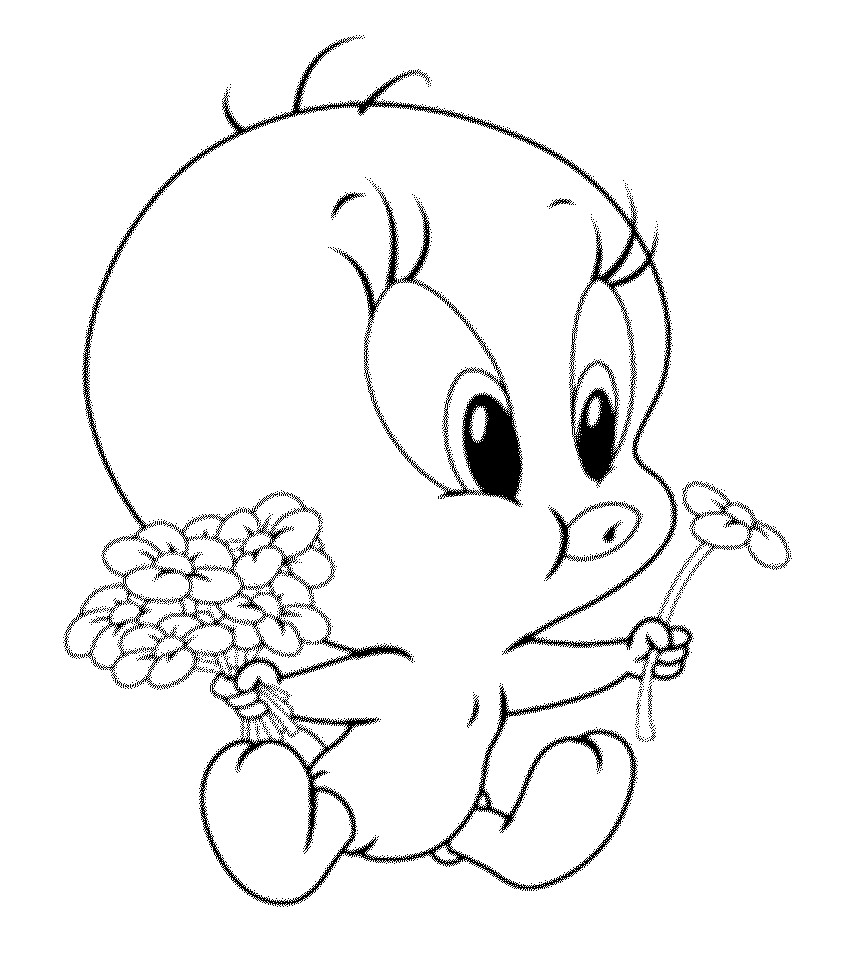 Baby Bird Coloring Pages
 Interesting Tweety Bird Coloring Pages to Attract Children