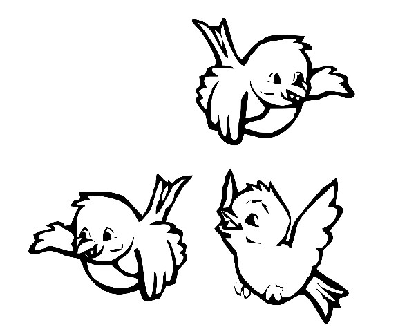 Baby Bird Coloring Pages
 Cute Baby Birds Flying Coloring Pages Litle Pups
