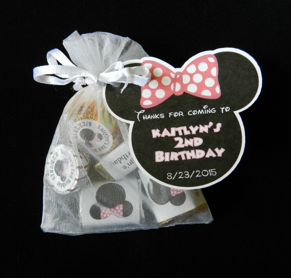 Baby Birthday Party Favors
 PERSONALIZED MINNIE MOUSE BIRTHDAY PARTY BABY SHOWER PARTY
