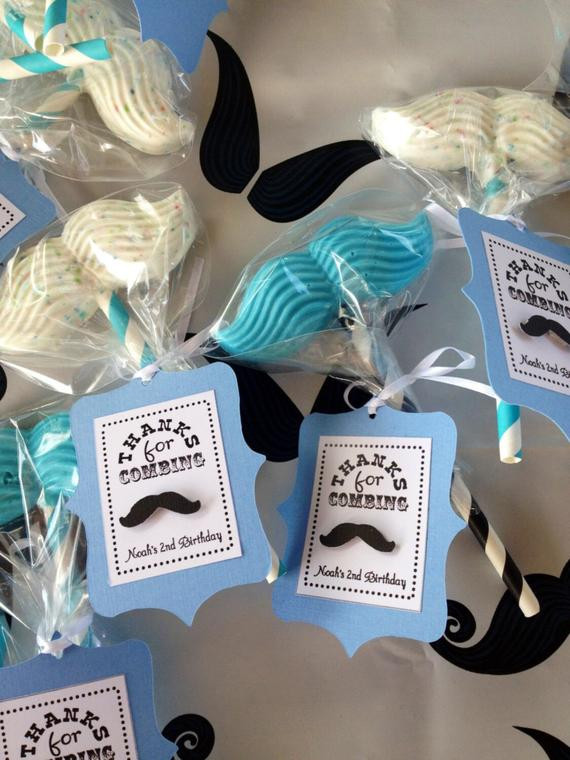 Baby Birthday Party Favors
 Little Man Mustache Birthday Party Favor Tags Baby Blue