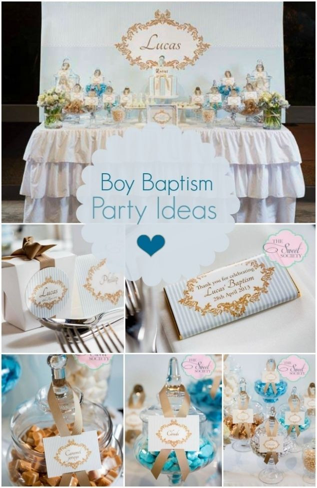 Baby Boy Baptism Decoration Ideas
 11 Baptism and Christening Reception Party Ideas and