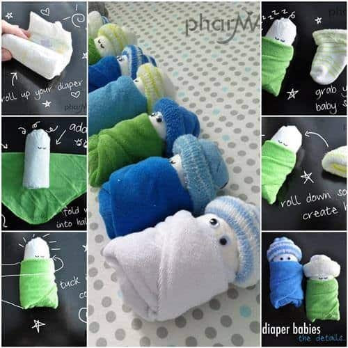Baby Boy Craft
 How To Make Adorable Diaper Babies For Your Next Baby Shower