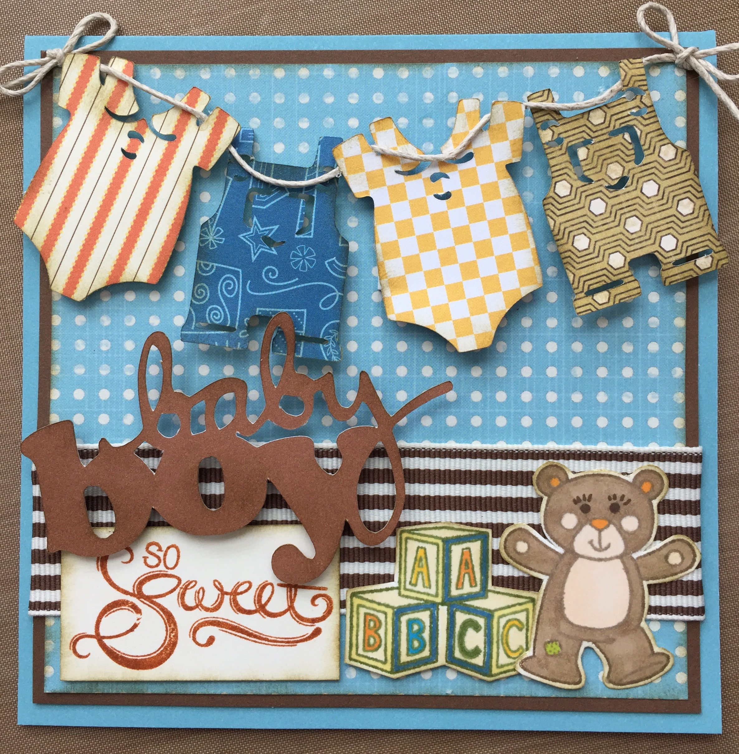 Baby Boy Craft
 So Sweet Baby Boy Card Inspired Paper Crafts